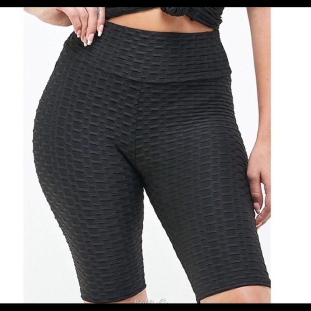 3/$21, TikTok Brazilian Butt Sculp Biker Shorts Black